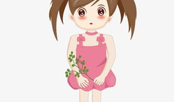 漫画小女孩,漫画中的小女孩